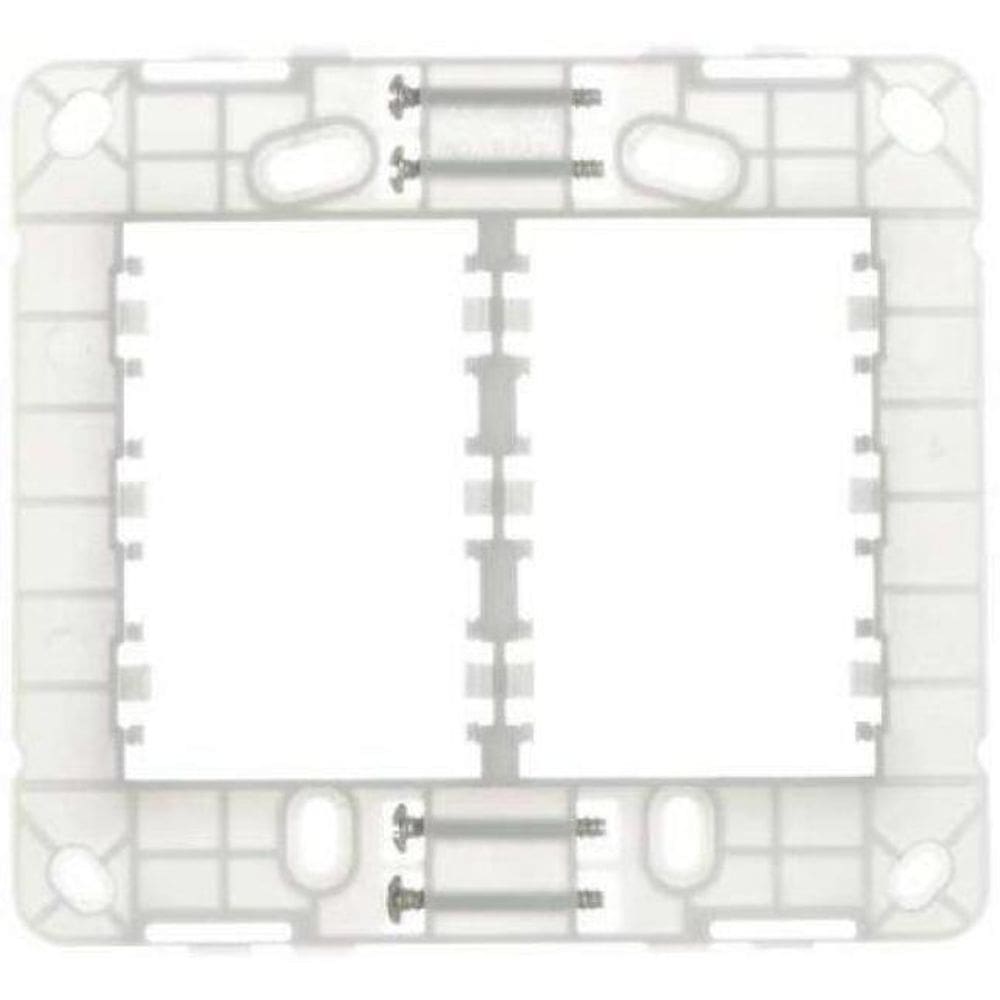 Conjunto Placa 4X4 2 Postos Horizontal Margirius Linha B3