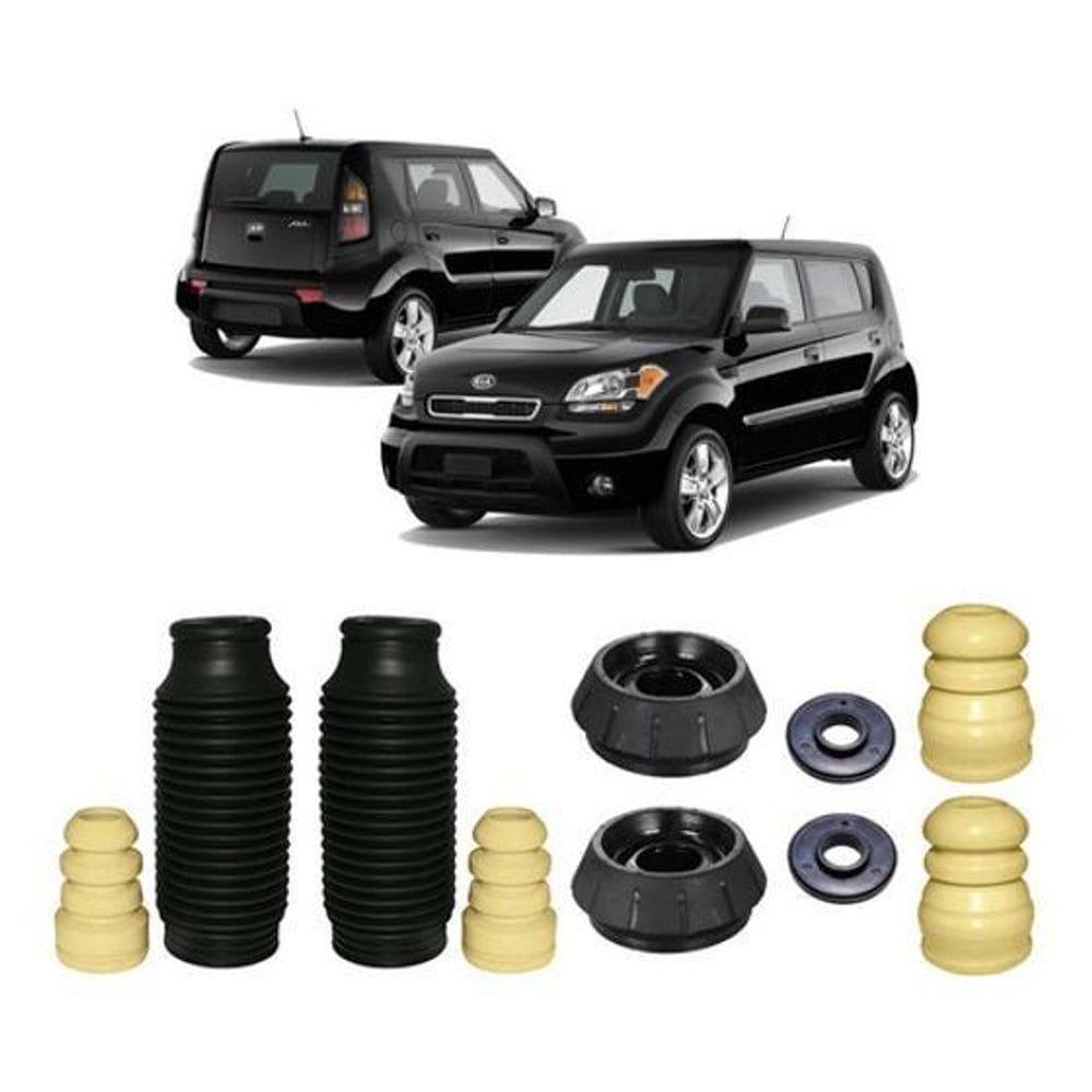 Kit 2 Coxim Dianteiro Batente Traseiro Kia Soul 2009 2010 11