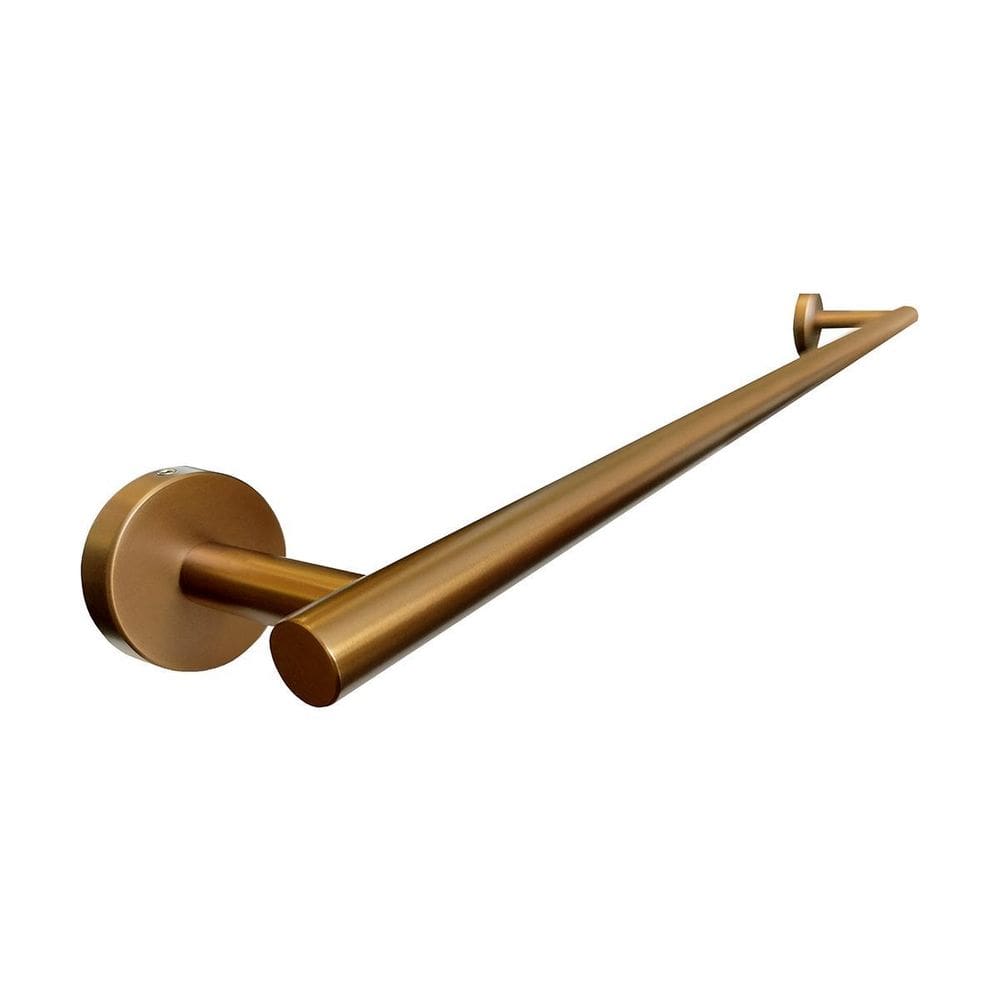 Toalheiro De Banho Redondo Inox Rose Gold Escovado