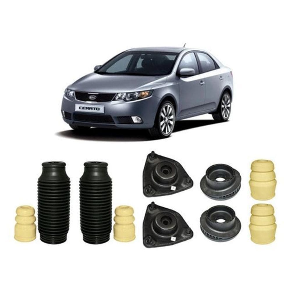 Kit 2 Coxim Dianteiro Batente Traseiro Cerato 2009 2010 2011