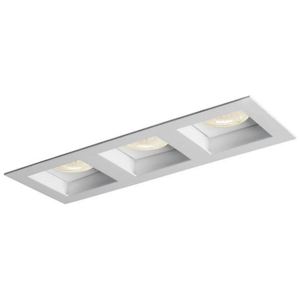 Spot De Embutir Newline Flat Para 3 Lâmpadas Mr16 Gu10 Bivol