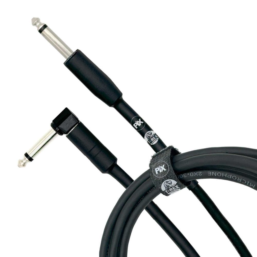 Cabo P10 + P10 90 Mono 100% Cobre Para Instrumentos 5 Metros