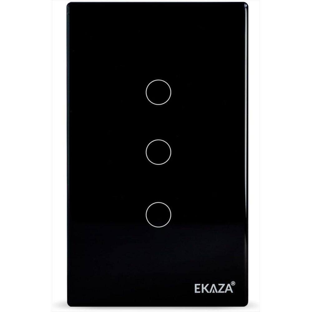 Interruptor Touch Zigbee Inteligente Smart 3 Botões Ekaza