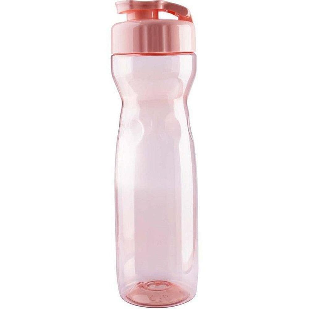 Garrafa Plástica Veneza Transpararosa 600Ml Pct Com 03