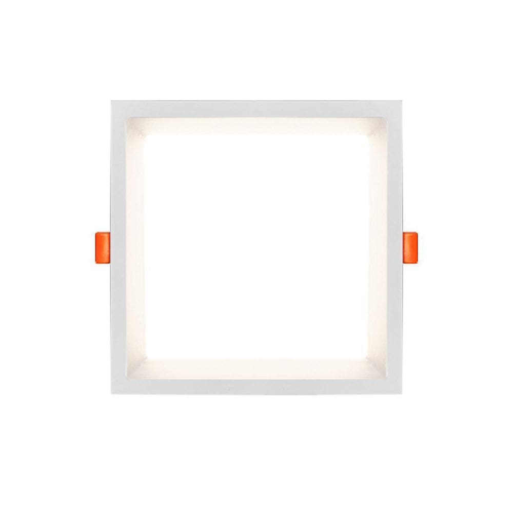 Painel De Embutir Led Branco Recuado 17,6X17,6 Bivolt 12W