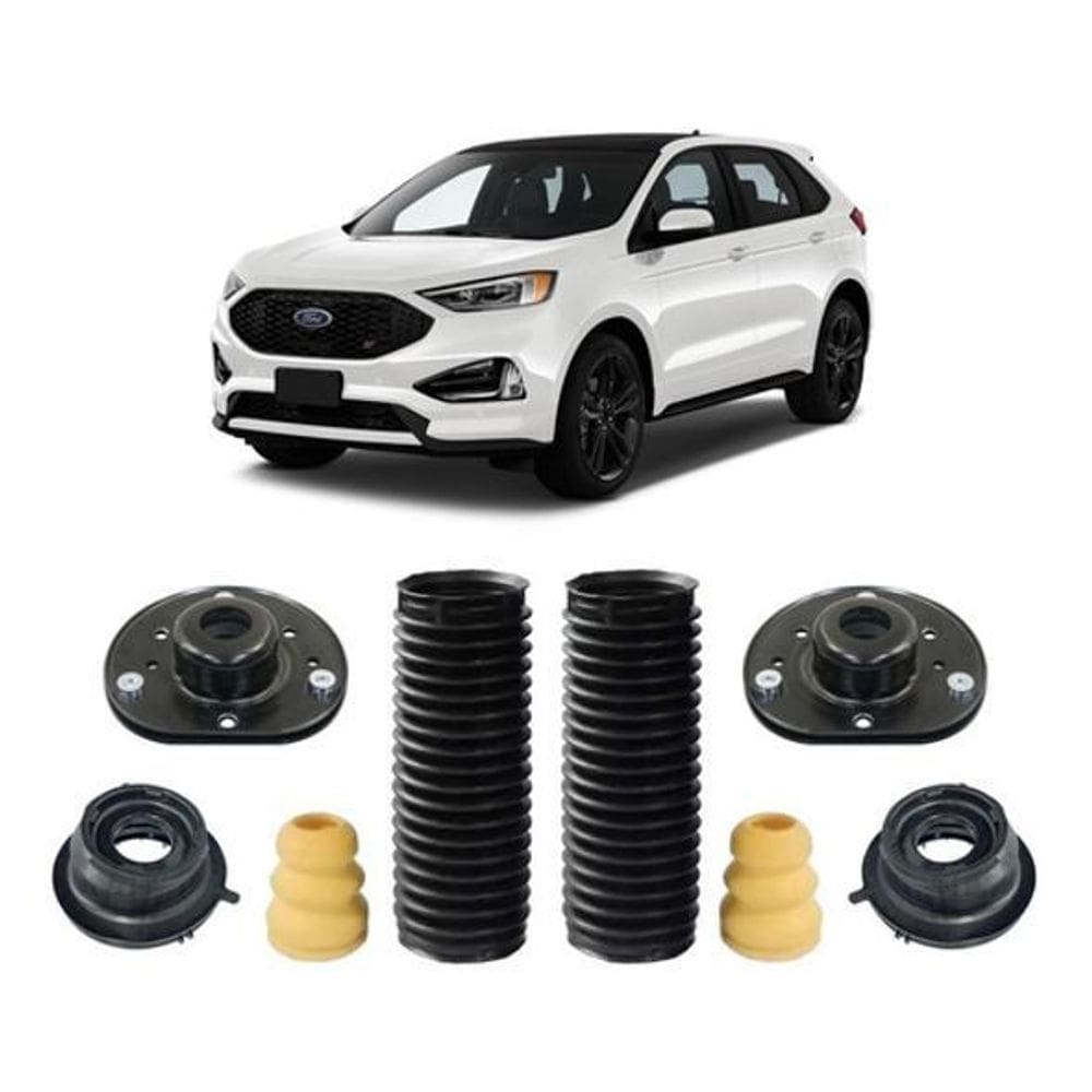 2 Kit Coxim Batente Dianteiro Ford Edge 2016 2017 2018 2019