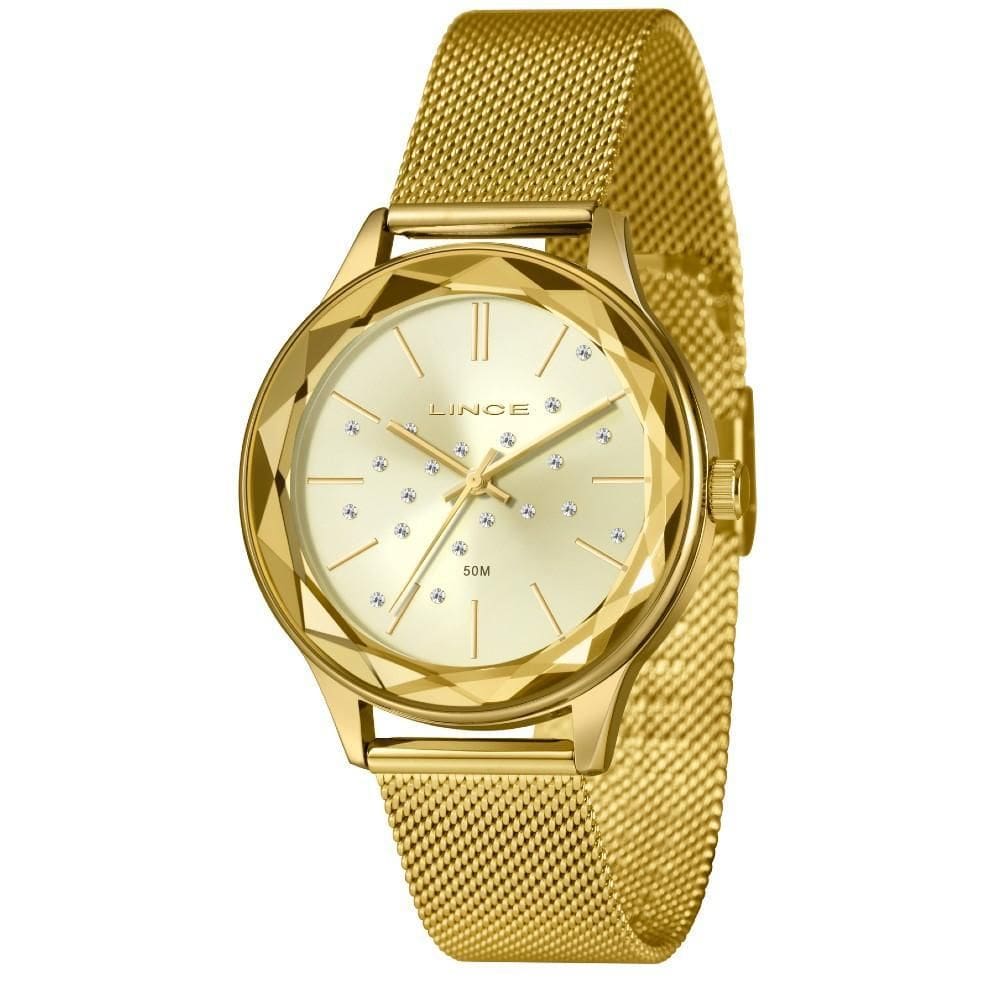 Relógio Feminino Lince Dourado LRG4782L40 C1KX