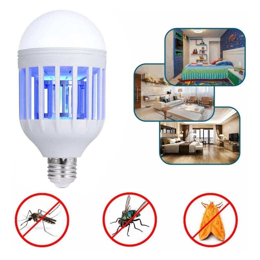 Lâmpada Luz Branca Led Mata Mosquito Pernilongo Elétrica