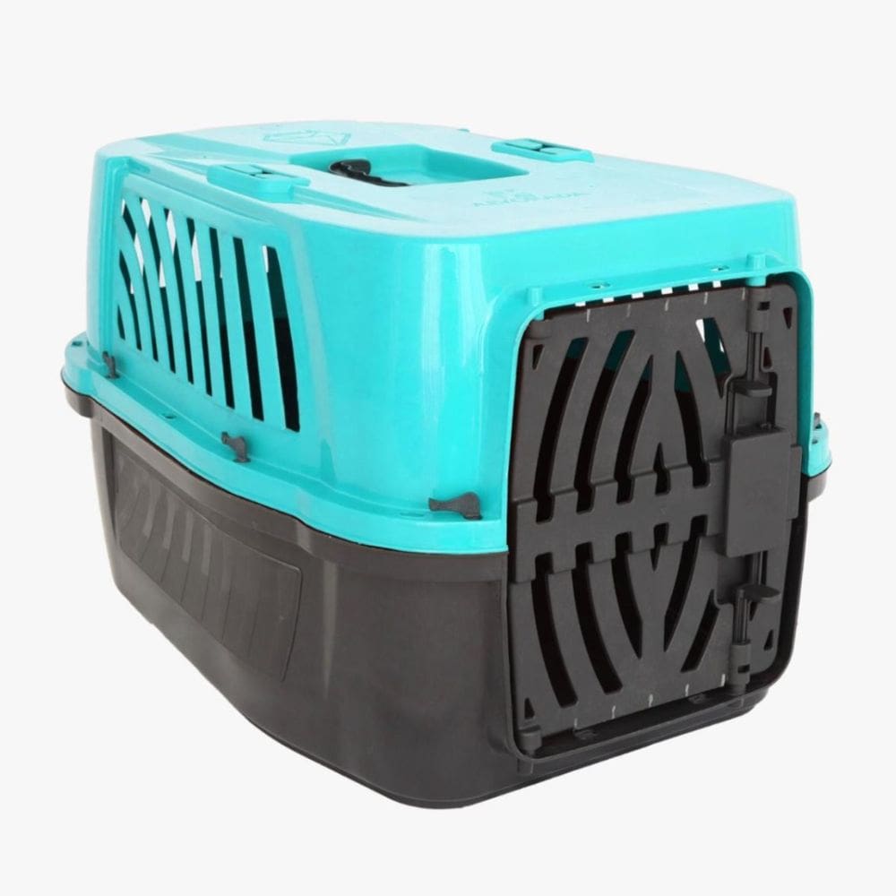 Caixa de Transporte Cães Gato Porte N2 Azul Alvorada