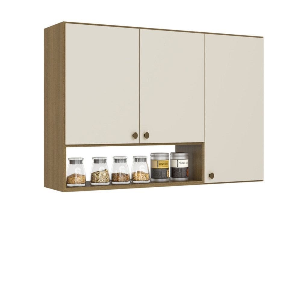 Armário Aéreo 3 Portas 120cm Magnólia THB