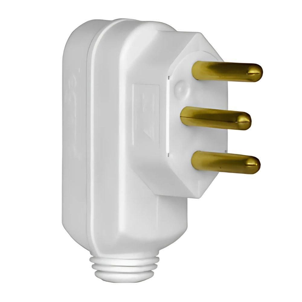 Plugue Daneva 2p+t 10a Branco Unitária