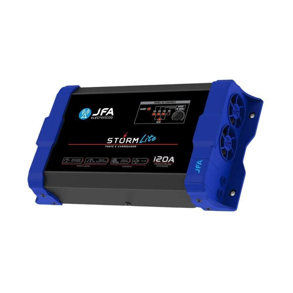 Fonte E Carregador De Baterias Jfa 120a Storm Lite Bivolt