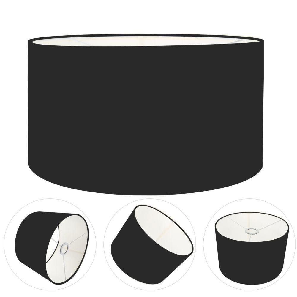 Cúpula Abajur Cilíndrica Cp-7027 ø55x30cm Preto