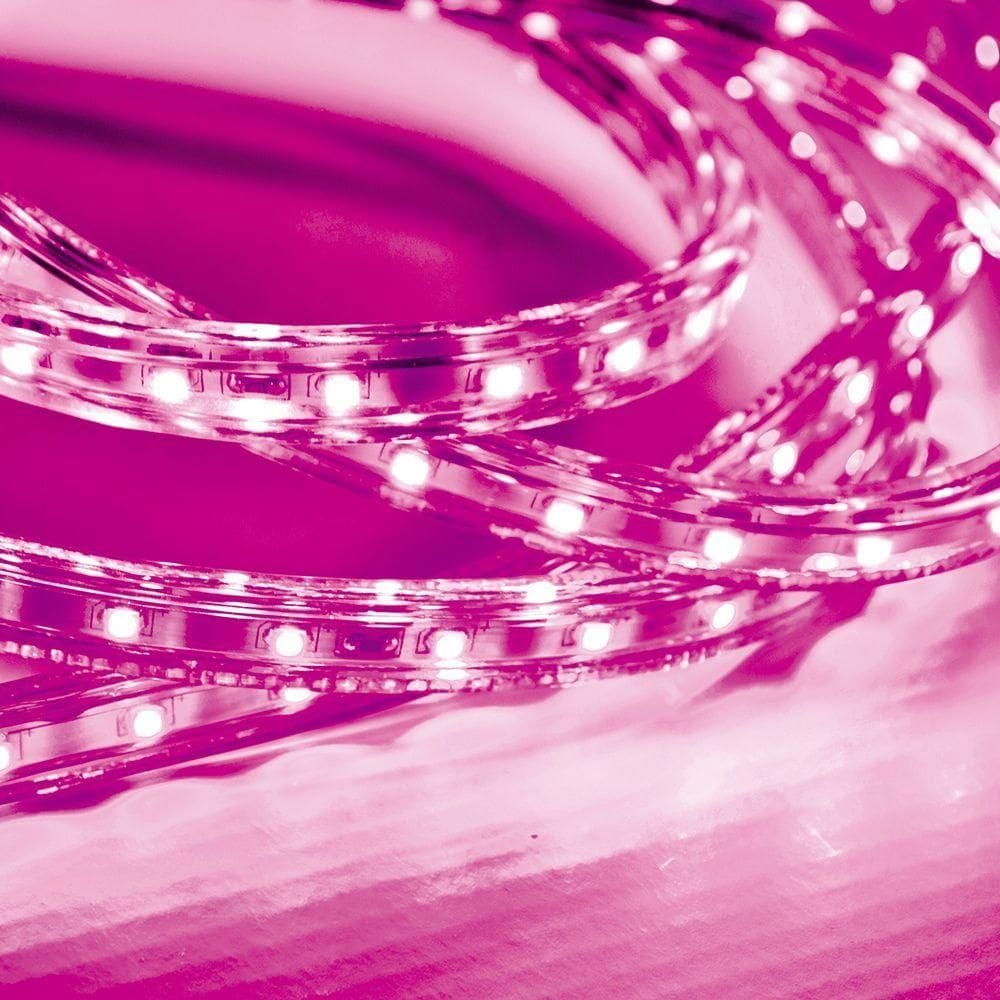 Kit 10 Metros Fita Led Taschibra 5w/m Ip67 220v Alta Proteção Rosa