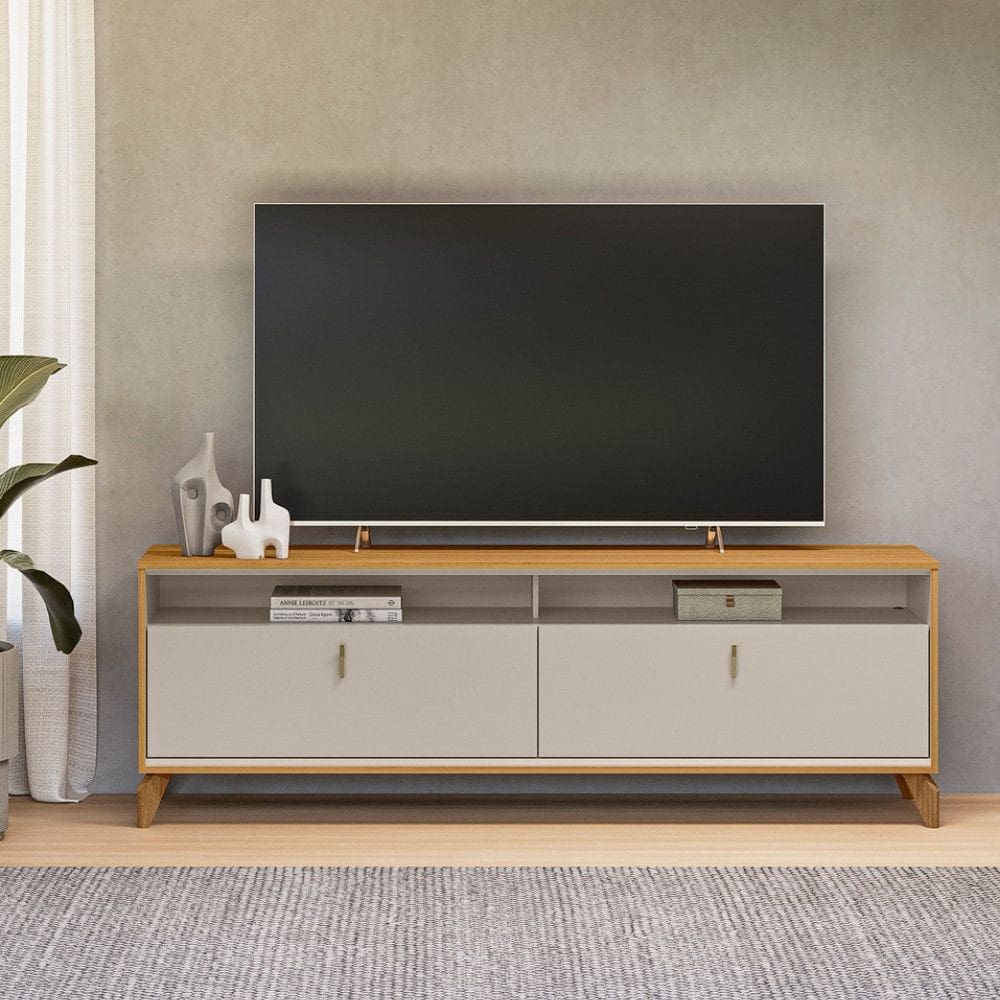 Rack para TV até 75 Polegadas 2 Portas Dubai 18 Linea Brasil