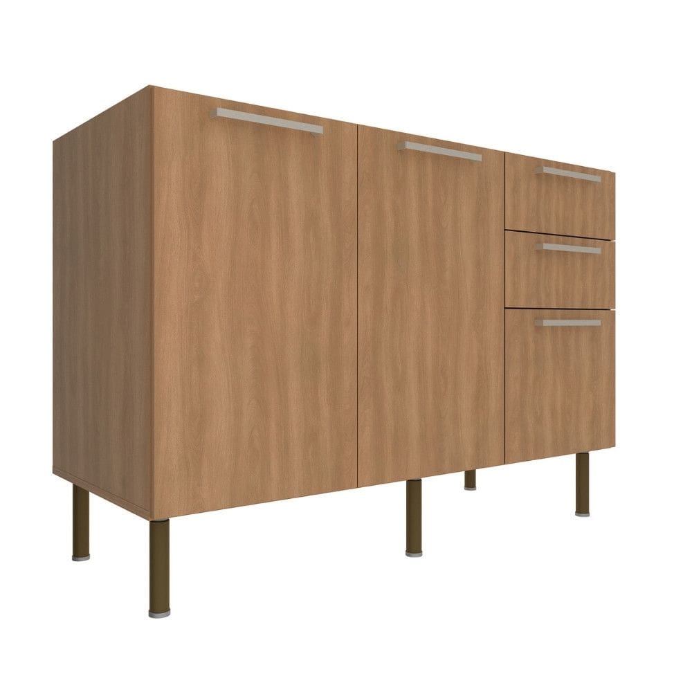 Balcão 2 Portas 3 Gavetas sem Tampo CZ3100 Tecno Mobili