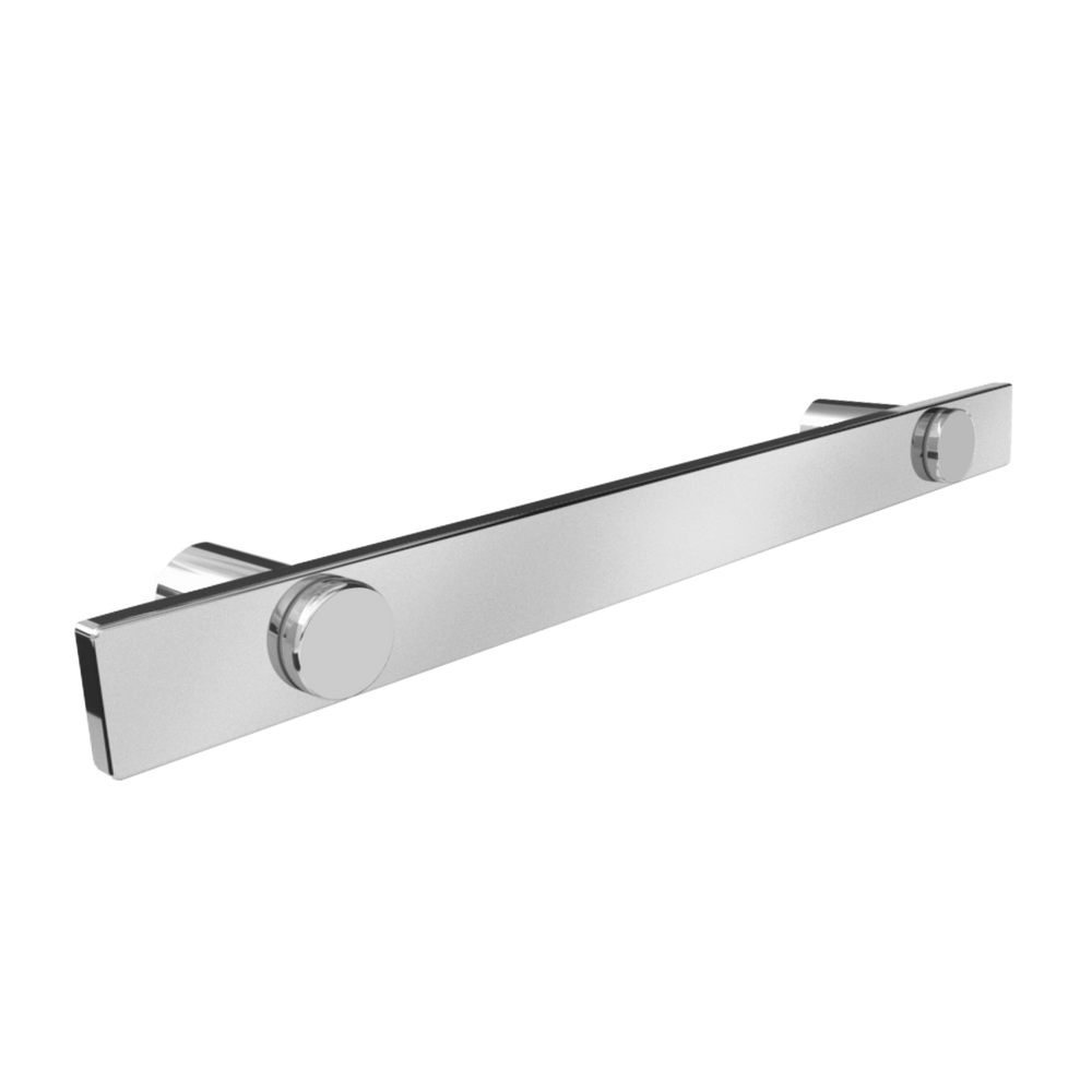 Toalheiro Barra Para Banheiro Escovado Patmos Grego Metal 35cm