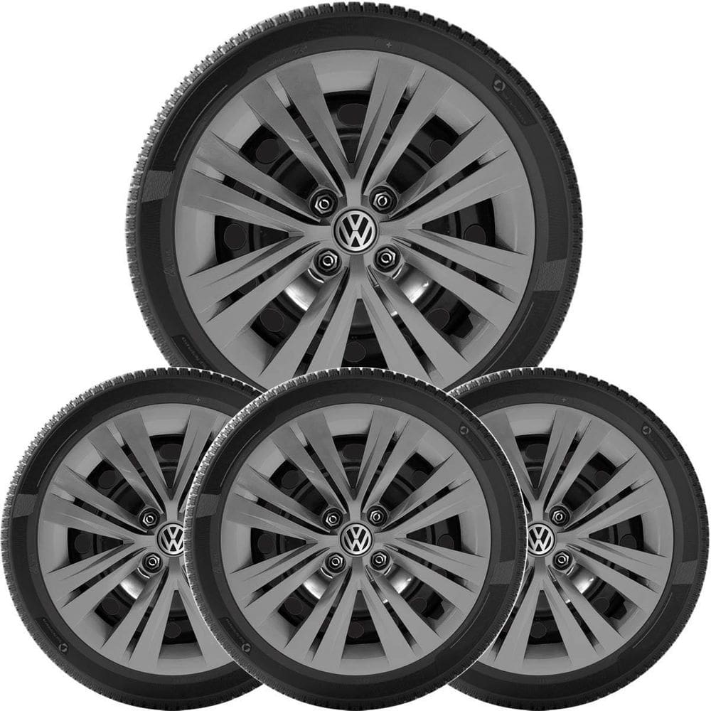 4X Calota Gol Saveiro Voyage G7 Aro 15 Grafite Novo 250Cp