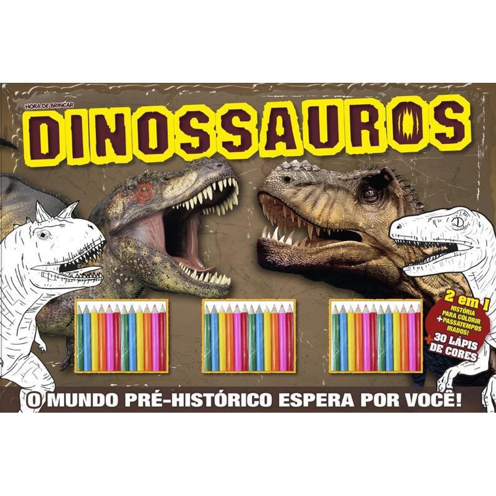 Livro Hora De Brincar - Colorir E Passatempos - Dinossauros