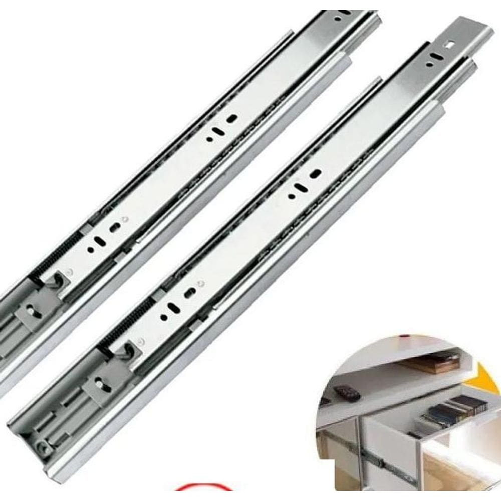 Corredica Telescopica Com Amortecedor 45X300Mm Renna Soft Cl