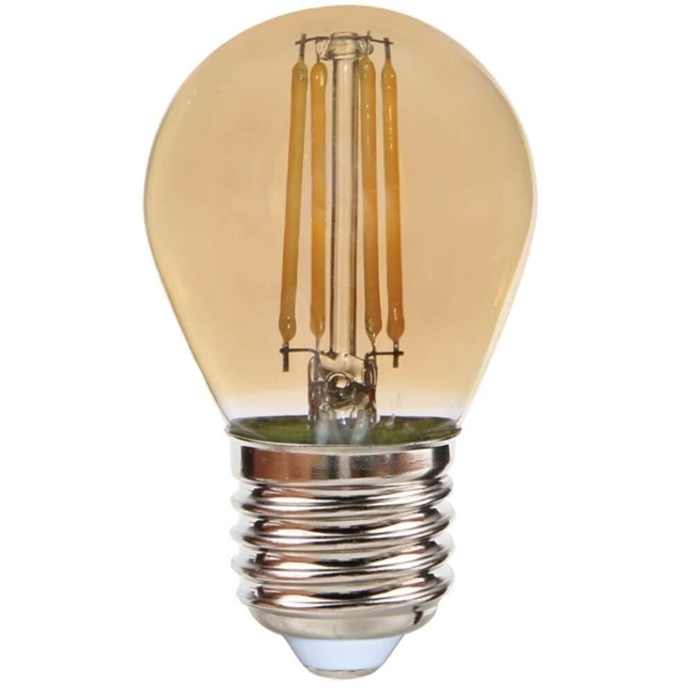 Lâmpada Vintage Led Bolinha de 2 Watts e 2400K - 05310 - OUROLUX