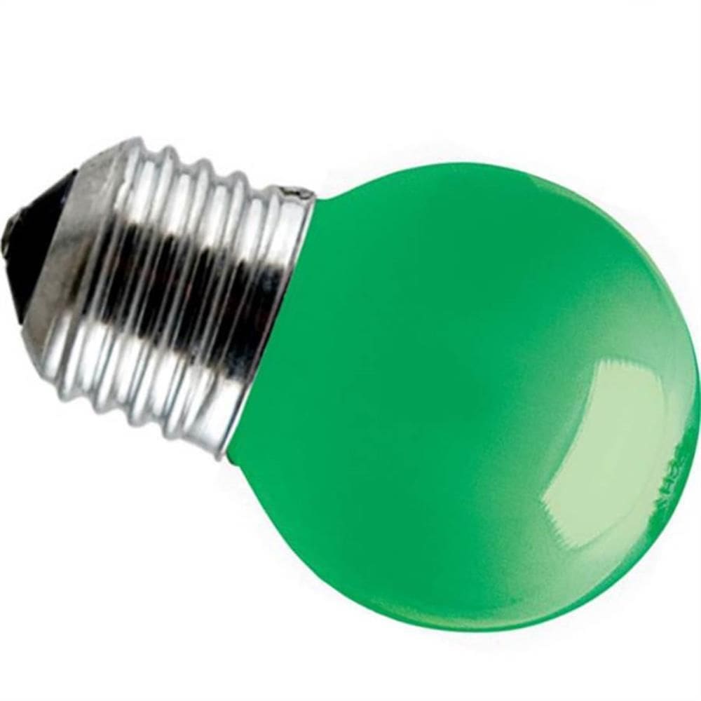 Lâmpada Led Bolinha 1W 127V Verde - 11080082 - TASCHIBRA