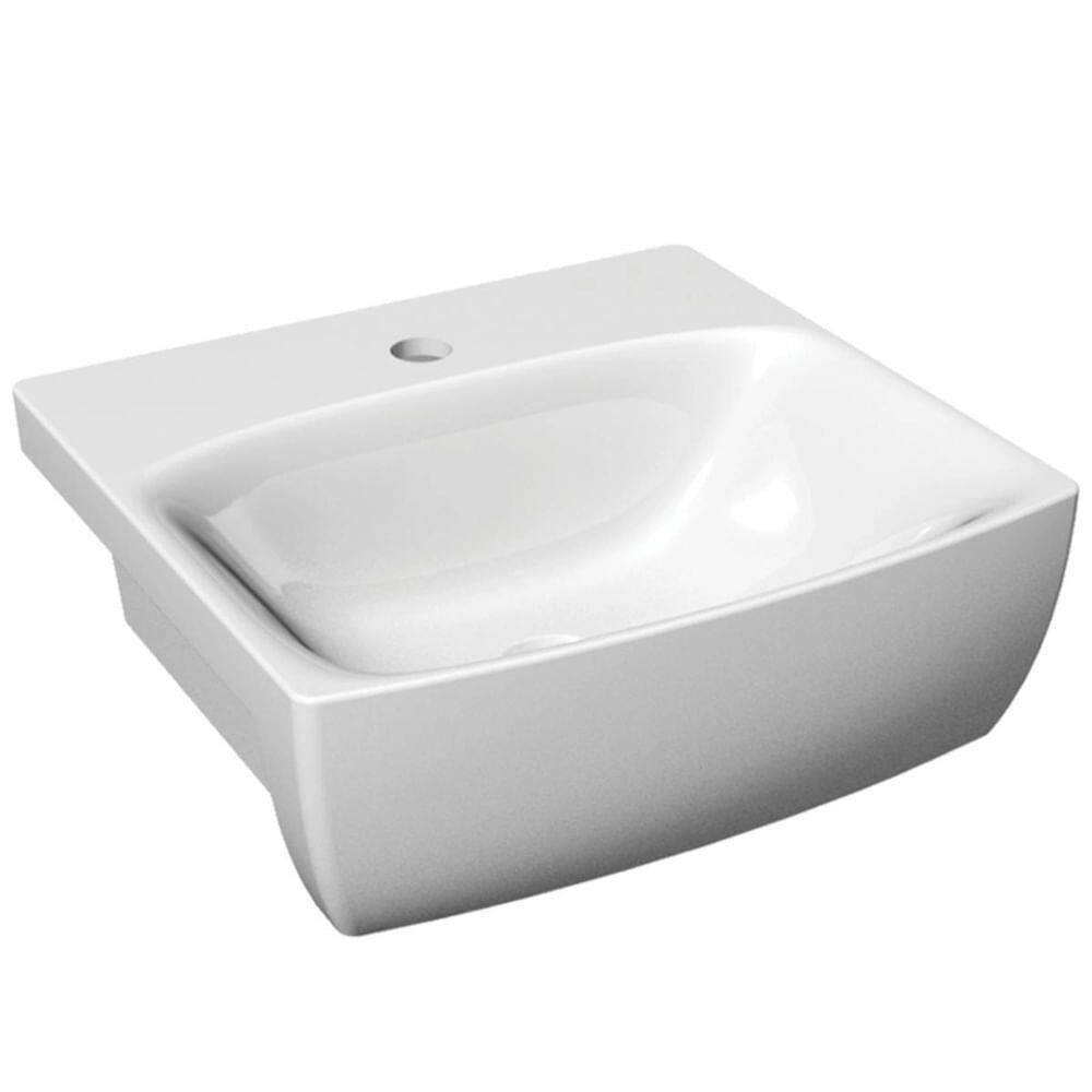 Cuba de Semi-Encaixe Retangular Branca 43x40,5cm - SF-01 - LORENZETTI