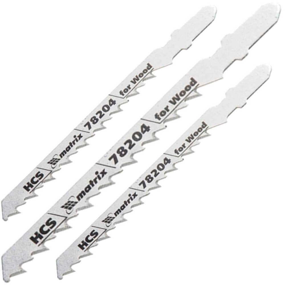 Kit com 3 Lâminas Serra Tico Tico 75x4mm em Aço Carbono - 782049 - MTX