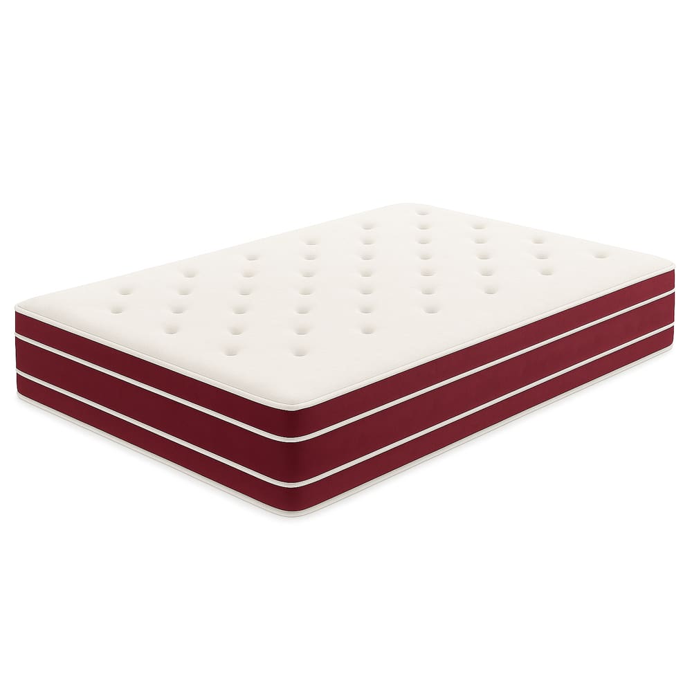 Colchão Molas Ensacadas 88x188x24 - Lateral Vinho PREMIUM