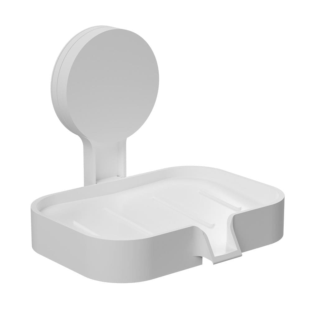 Saboneteira 13,1x2,4x11cm Com Adesivo Branco - AD/SAB*BR - ASTRA