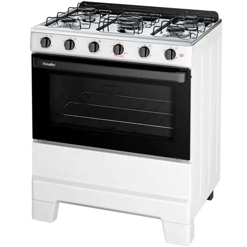 Fogão 5 Bocas Esmaltec Ideal Pop Branco - Bivolt - 5120