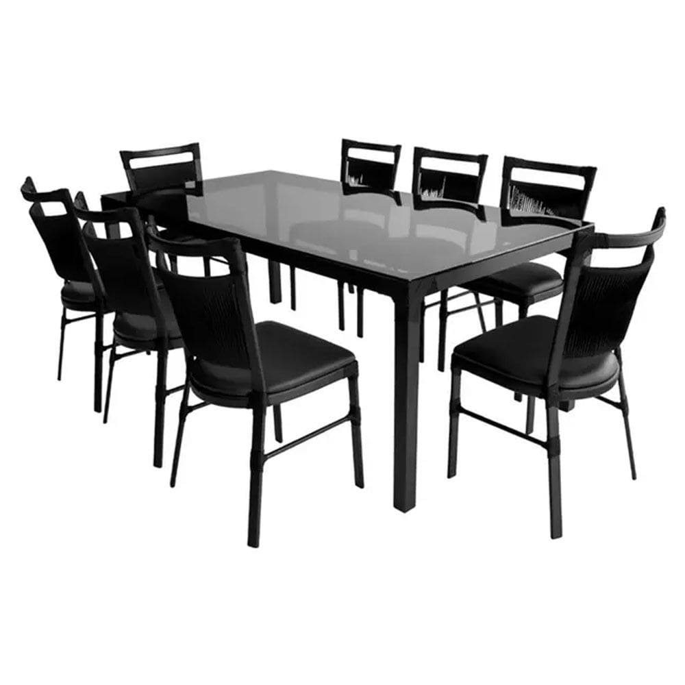 Conjunto de Mesa 8 Cadeiras Berlim Cadeiras Fama