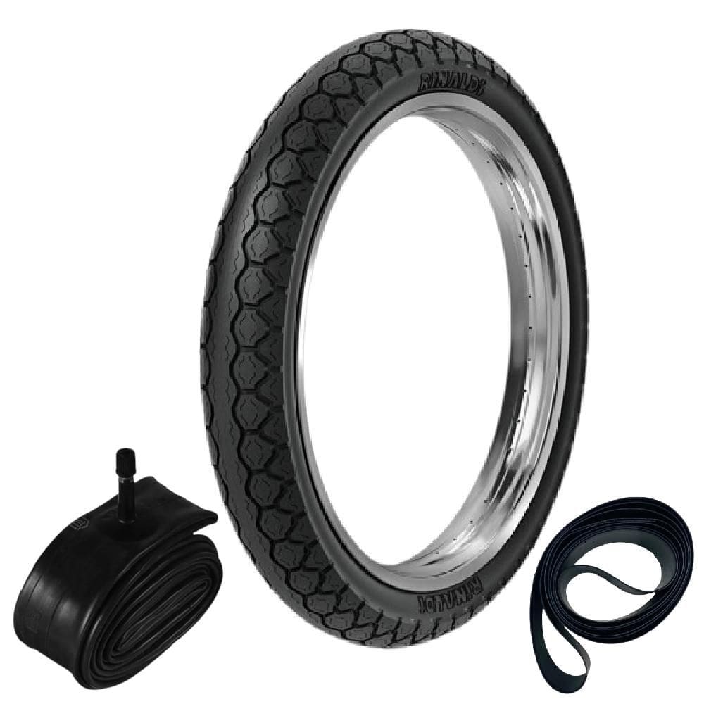 Pneu Cg 125 Ybr 125 Cg 150 90/90-18 57p Pd29 Traseiro Rinaldi + Câmara + Cinta