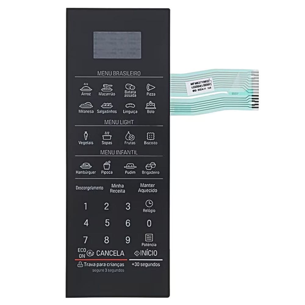 Membrana Do Display Forno Micro-Ondas Lg Mfm62719602