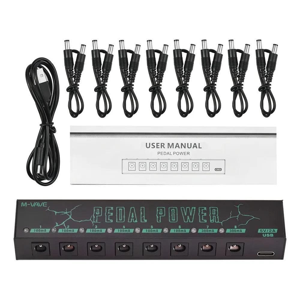 10X M-Vave Fonte De Alimentação Para Pedal De Efeito De Guita