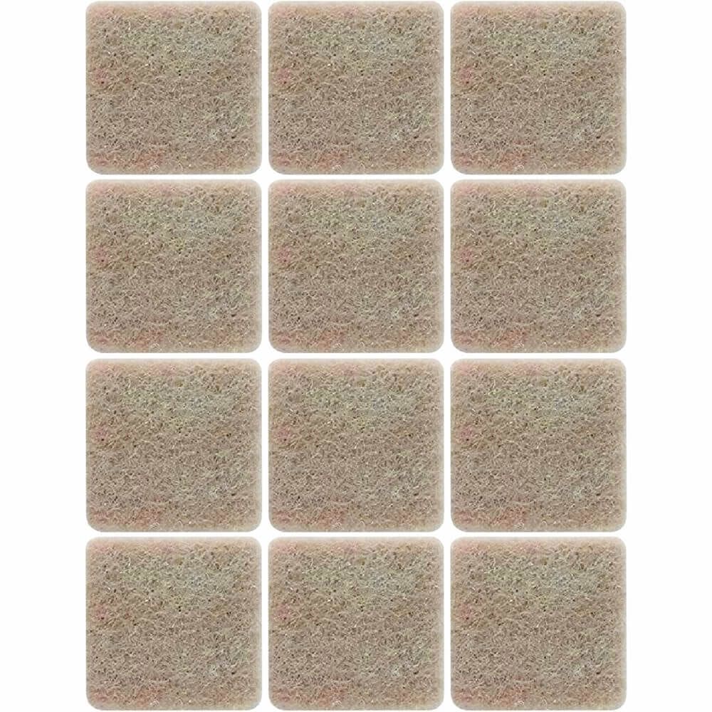 Feltro Sintético para Móveis Pesados Scotch Quadrado Marrom Grande 12 Unidades - HB004262729 - 3M