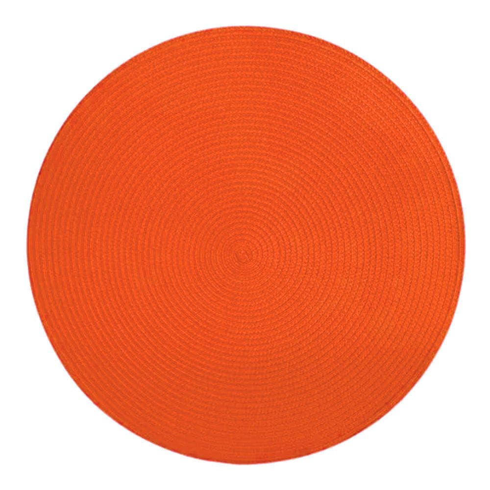 Jogo Americano Redondo 1 Unidade 38Cm Laranja