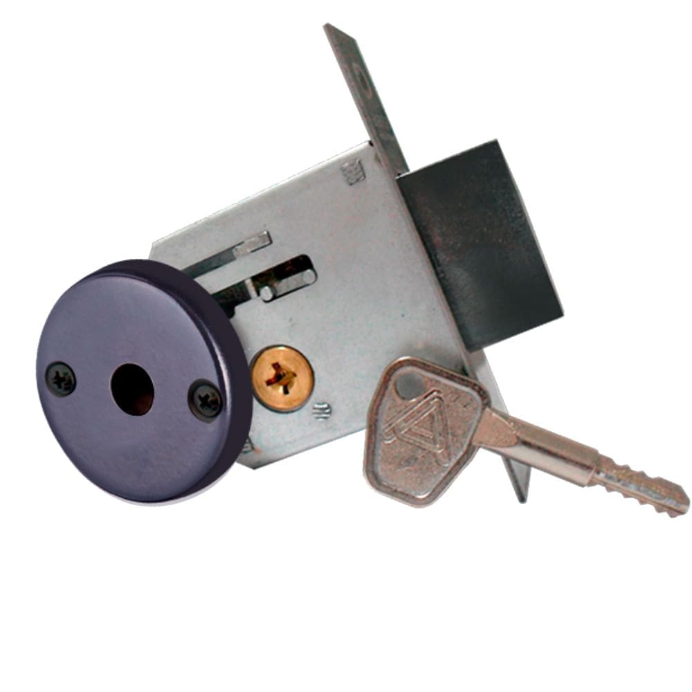 Trava Segurança Simples Redonda Preto Fosco F2000 - 025267 - ALIANÇA