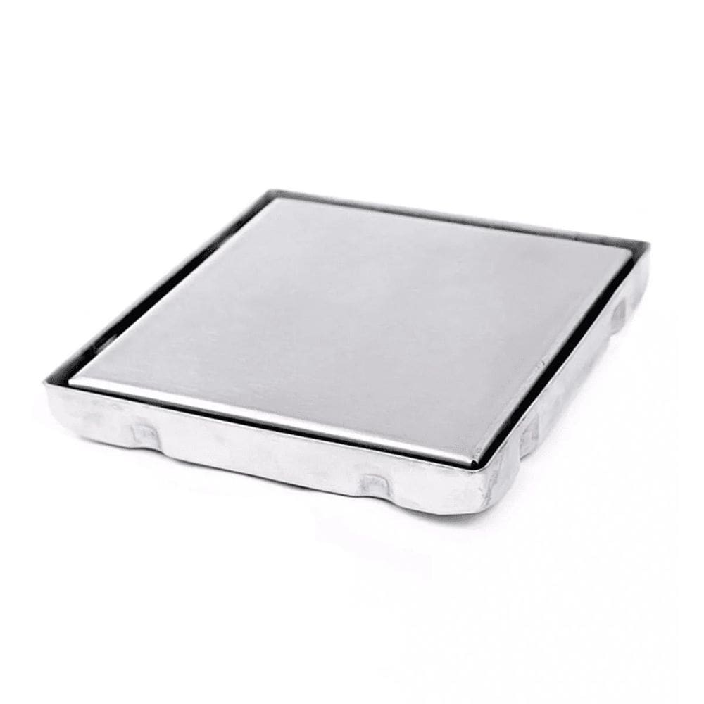Ralo Banheiro Inteligente Quadrado Aço Inox 15X15 Invisível
