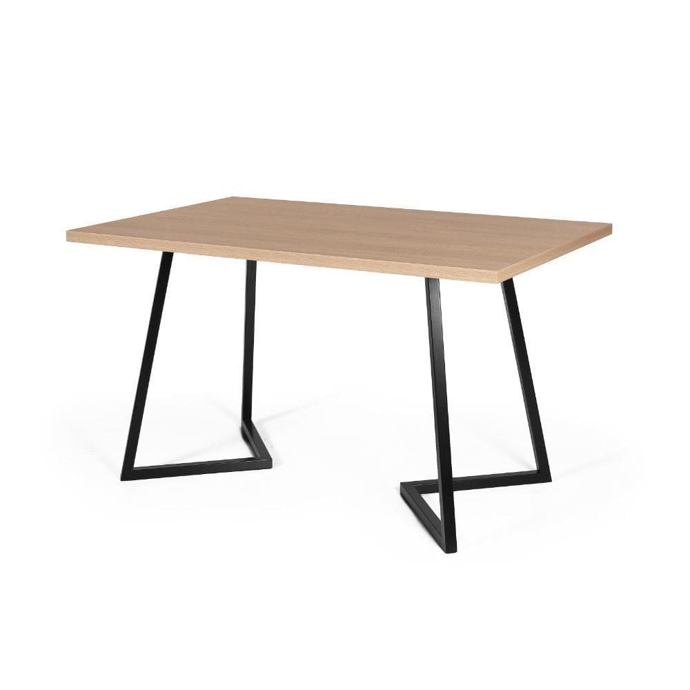 Mesa de Jantar 4 Lugares Retangular 140x75 Industrial Rigo - Straub Web