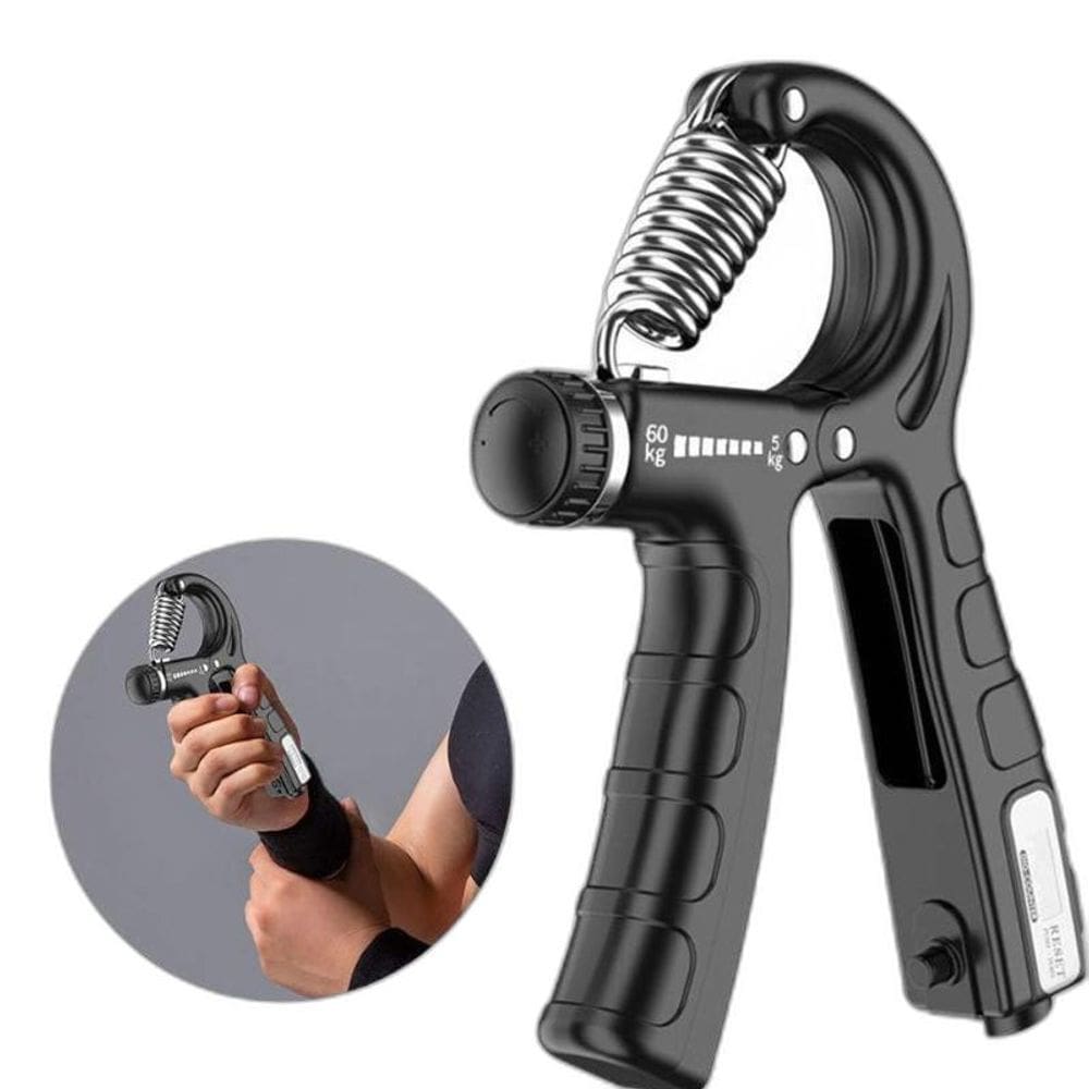 Hand Grip Exercitador De Mãos E Dedos Cor Preto