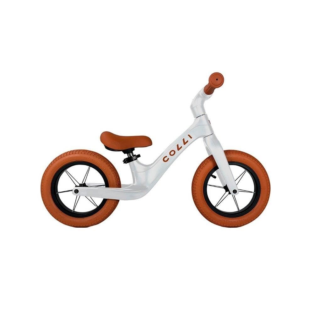 Bicicleta Infantil Colli Balance Aro 12 - Quadro de Nylon, Rodas em Alumínio, Branca