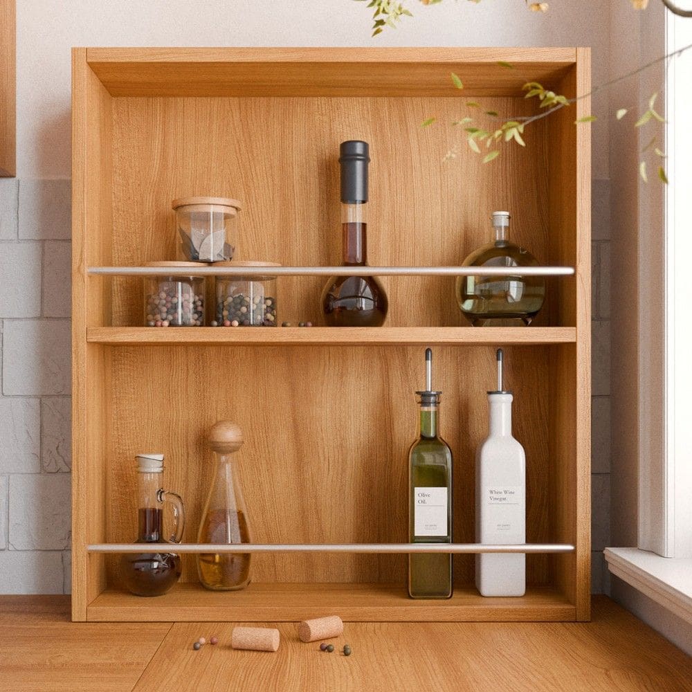Armário Aéreo Cozinha 52 Cm Gourmet 1 Prateleira Cinamomo - Mgm Móveis