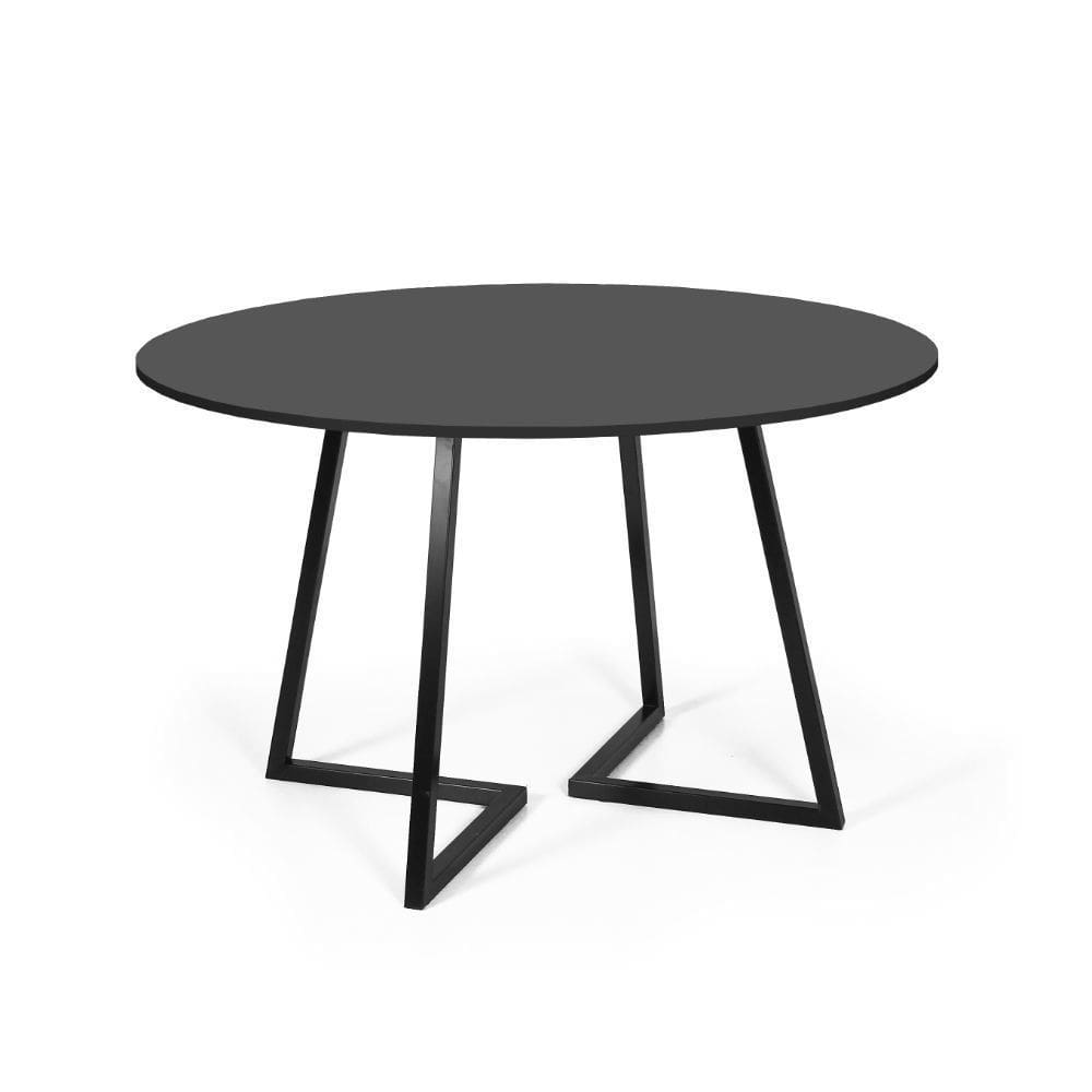 Mesa de Jantar 4 Lugares 120cm Redonda Industrial Rigo - Straub Web