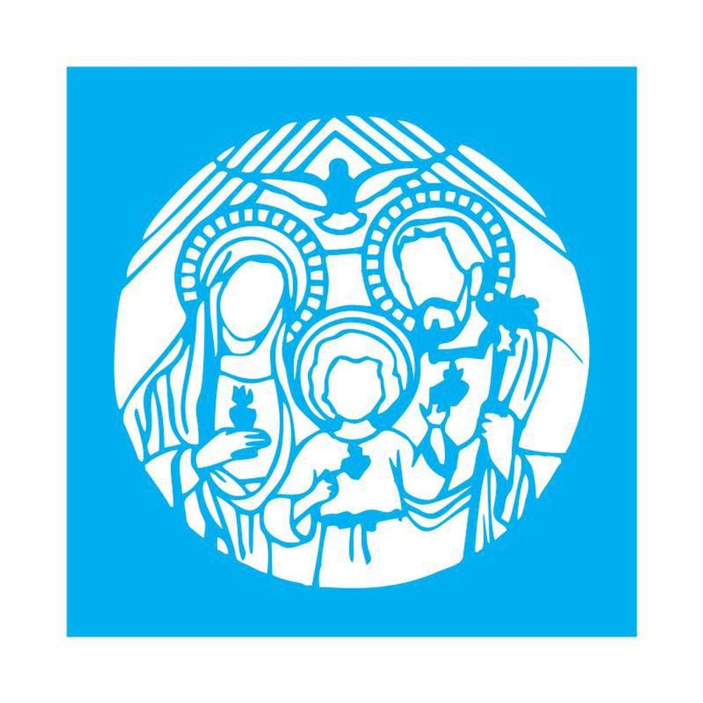 Stencil Tamako Mandala Jesus - 30X30Cm - Ref 9801