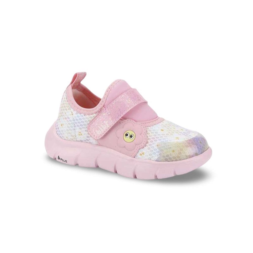 Tênis Infantil Menina Bibi Energy Baby 2.0 Rosa Estampado Flores