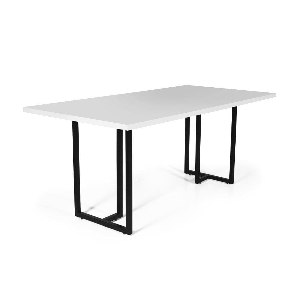 Mesa de Jantar Retangular Industrial 6 Lugares 160x90cm Atos