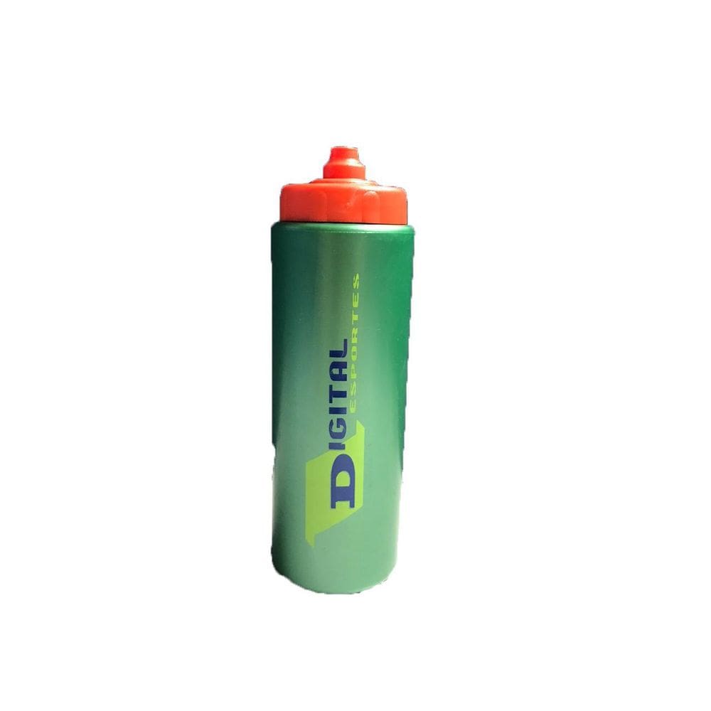 Squeeze Digital Esportes 800Ml Verde Perola Tp Laranja