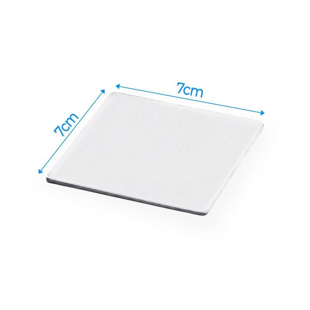Base Acrilica Quadrada 7 X 7 Cm Transparente C/18