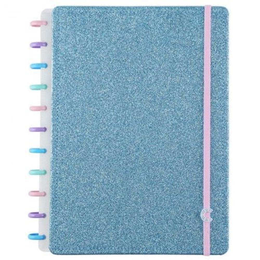 Caderno Inteligente Grande Lets Glitter Ocean Blue - Cigd413